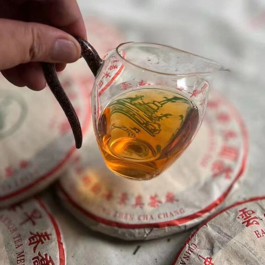 357g Yunnan Old Puerh Tea Jingchun Sheng Pu'er Cake Tea Aged Pu-erh Tea