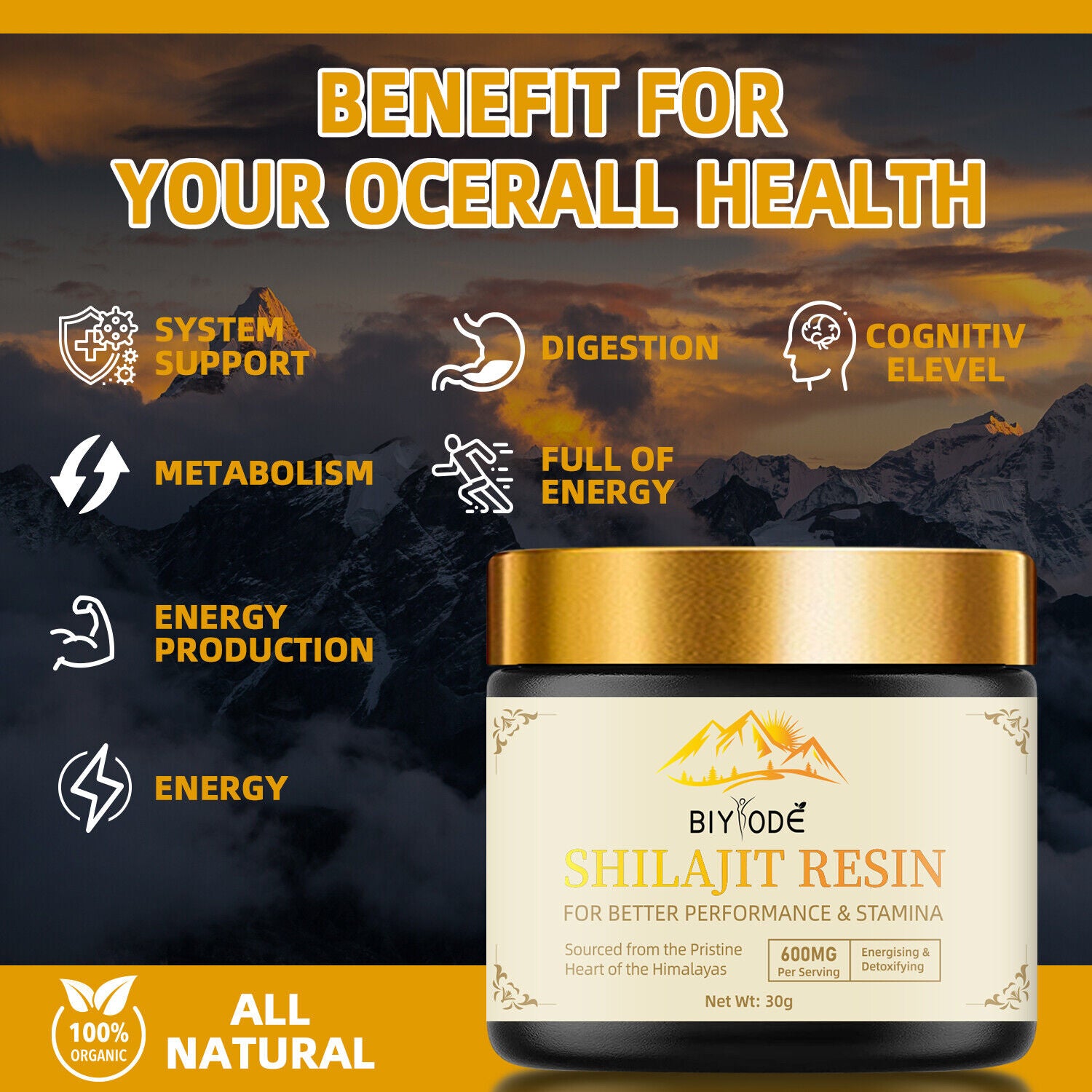 Himalayan Pure 100% Shilajit, Soft Resin, Organic, Extremely Potent, Fulvic Acid