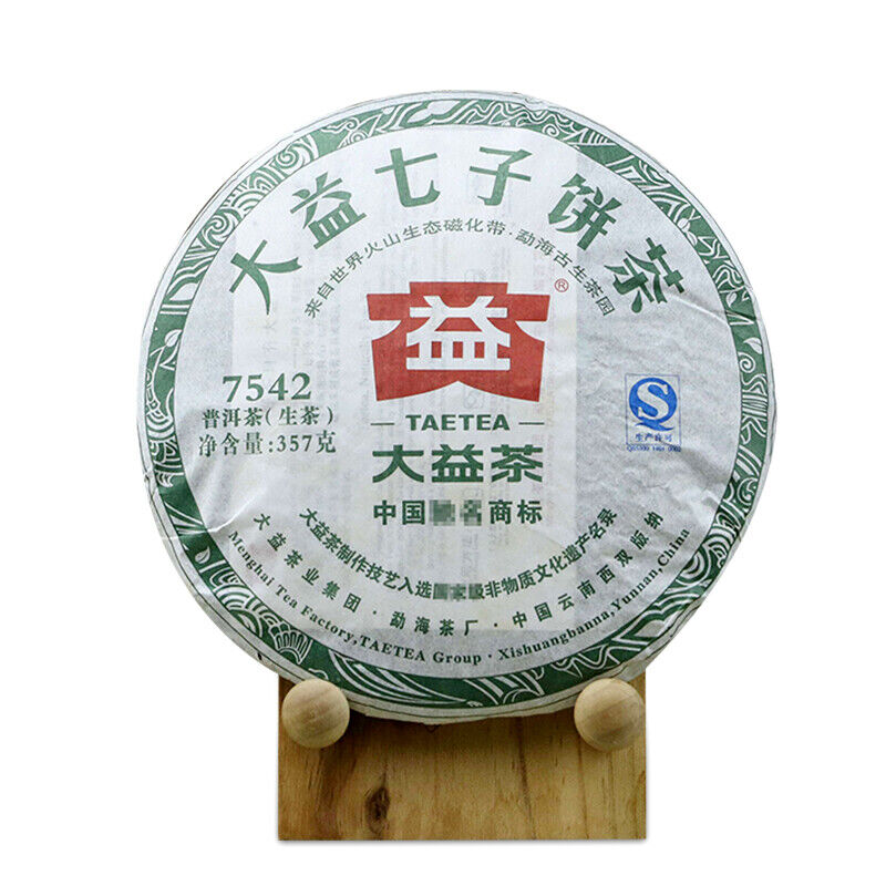 HelloYoung TAETEA 7542 Puer Tea Random Batch Menghai Dayi Raw Pu'er Tea 357g/12.59oz
