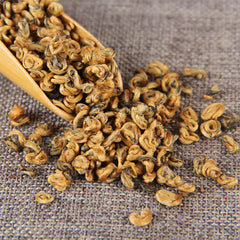 HelloYoung Yunnan Fengqing Dian Hong Huang Jin Luo Loose Leaf Golden Dianhong Black Tea