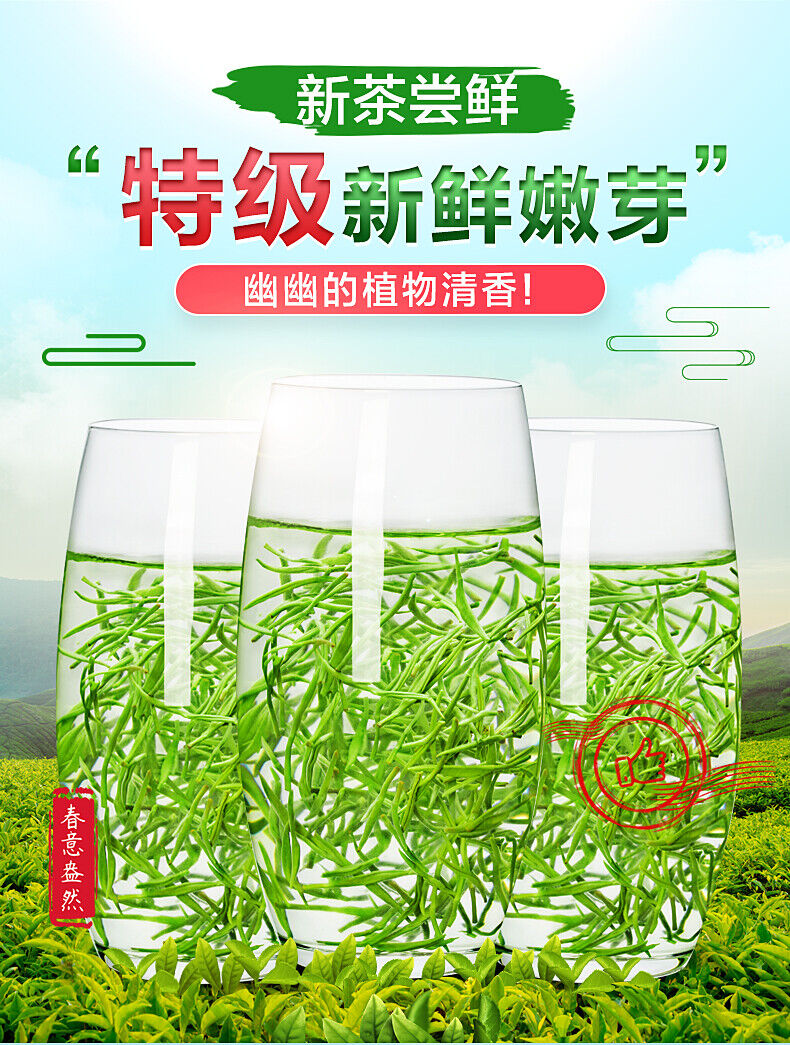 HelloYoung Ming Qian Biluochun Spring Organic Fresh Chinese Green Tea Chun Bi Luo 250g Tin