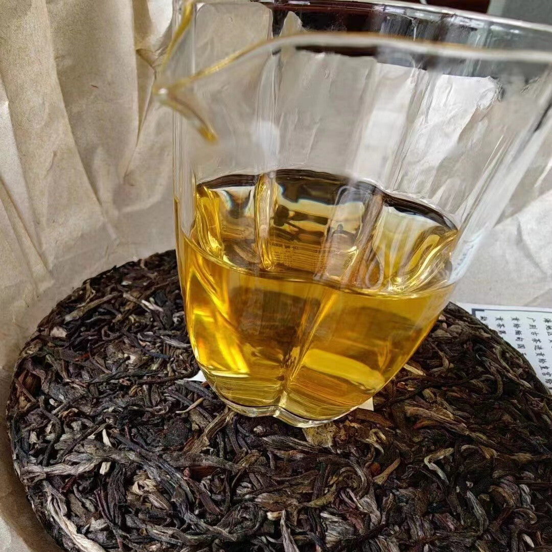 Yunnan Old Pu'er Raw Tea Cake 2014 Raw Pu-erh Old Tea Yaocha Puerh Cake Tea 357g