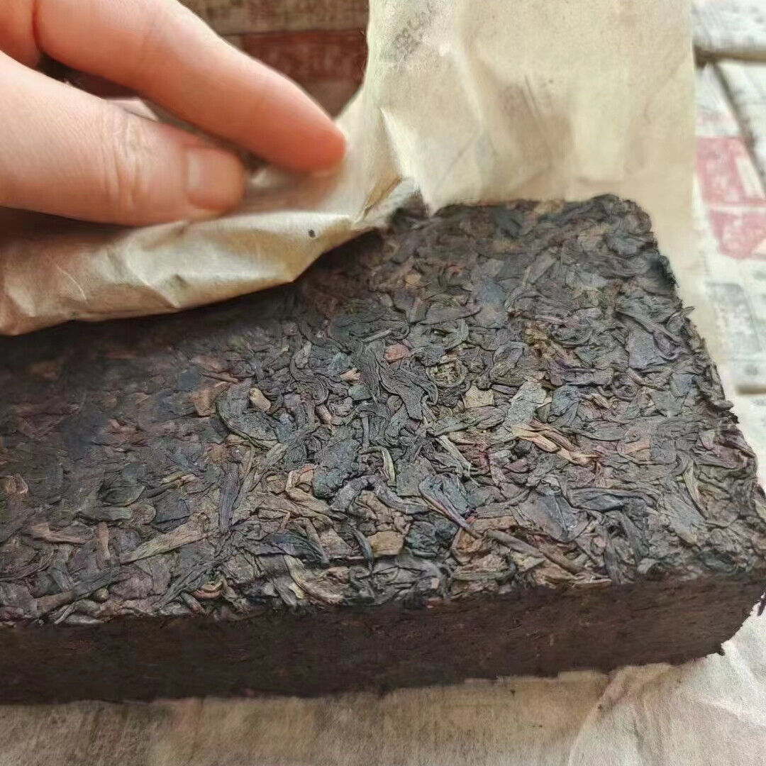 500g Yunnan Aged Pu-erh Ripe Tea Brick Jingchanghao Old Puerh Tea Pu'er Tea