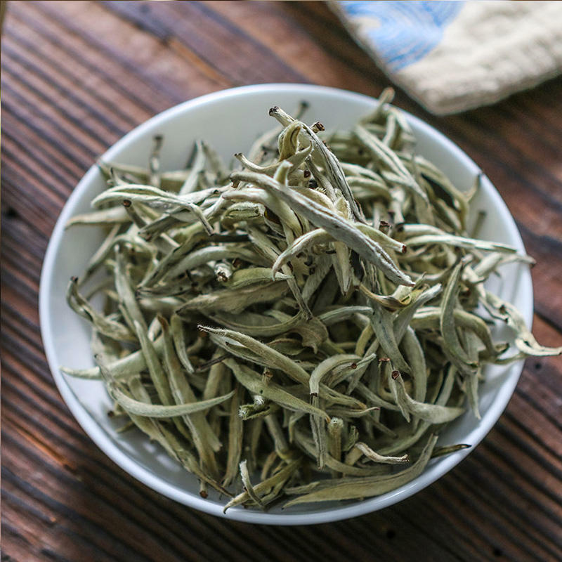 HelloYoung Chinese Silver Needle White Tea Silver Needle Organic Bai Hao Yin Zhen Tea 250g