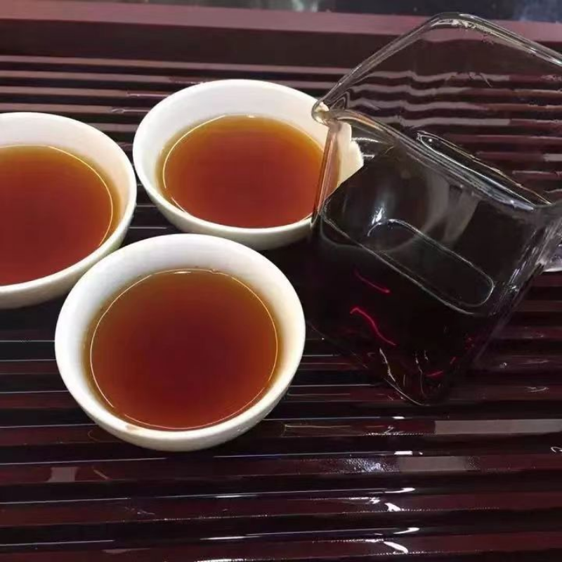 Yunnan Ripe Puerh Tea 1999 Old Pu-erh Tea Cake Menghai Qizi Cooked Puer Tea 357g