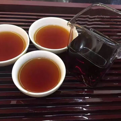 Yunnan Ripe Puerh Tea 1999 Old Pu-erh Tea Cake Menghai Qizi Cooked Puer Tea 357g