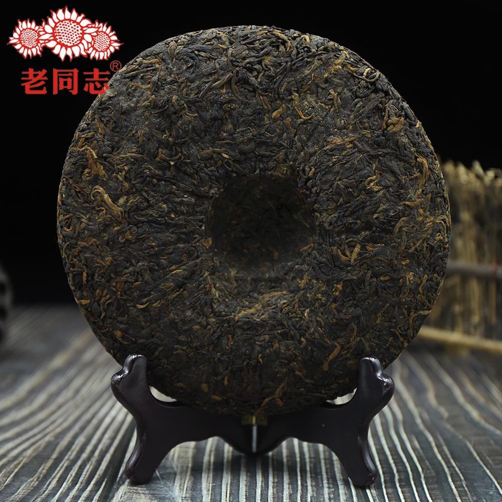 HelloYoung Haiwan Tea Ripe Puer Yu Qian Qiao Mu Batch 111 Pu Erh Weight Loss 357g