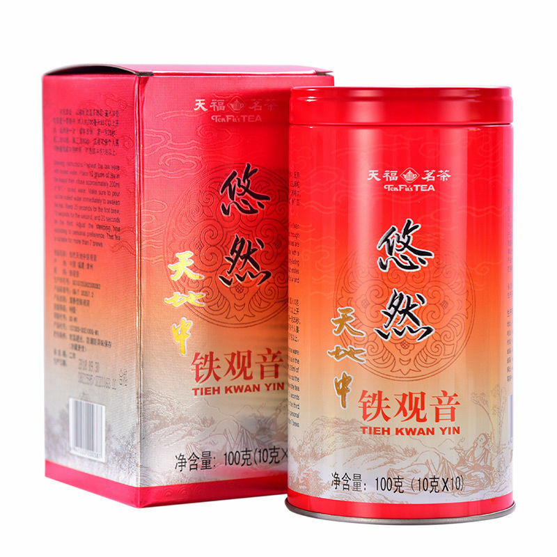 HelloYoung TenFu's TEA You Ran Tie Guan Yin Tieh Kwan Yin Chinese Oolong Tea 100g Tin