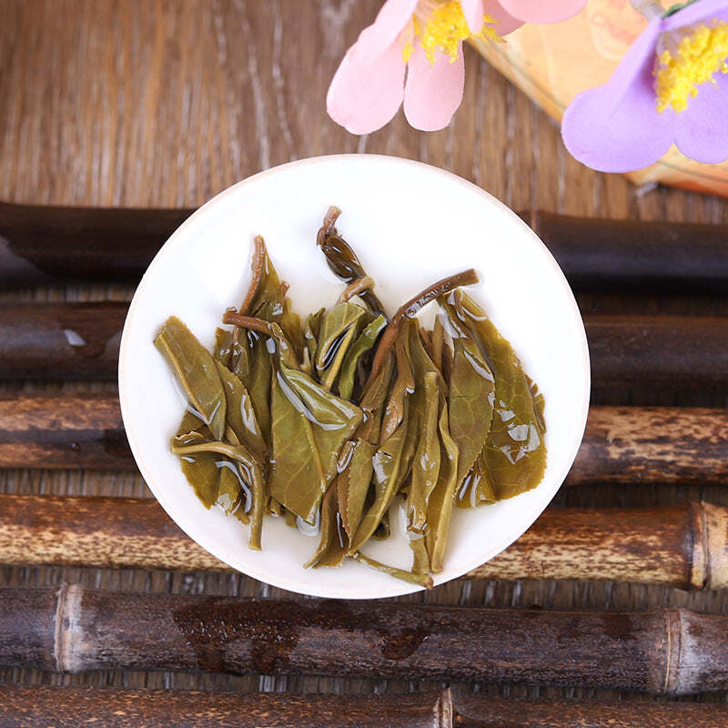 Top Pu-erh Shengcha Menghai Qizi Puerh Raw Tea Cake Yunnan Pu'er Green Tea 357g
