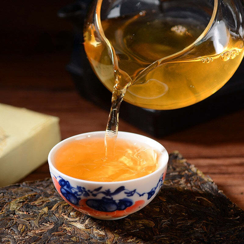 Puerh Raw Tea Brick Jingmai Arbor Pu-erh Shengcha Yunnan Pu'er Green Tea 250g