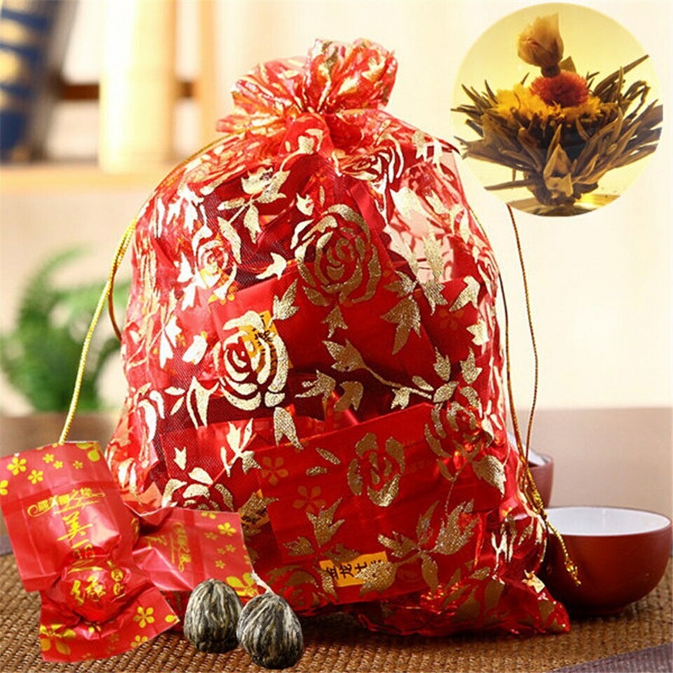 130g Blooming Tea Balls Flowering Tea 16 Types Handmade Blooming Flower Tea