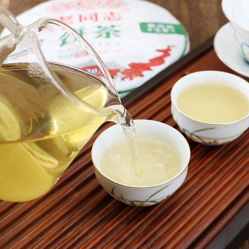 HelloYoung Cha Pu Er Tea 191 Yunnan Aged Puer Tea Lao Tong Zhi Haiwan Old Comrade 9948 357g
