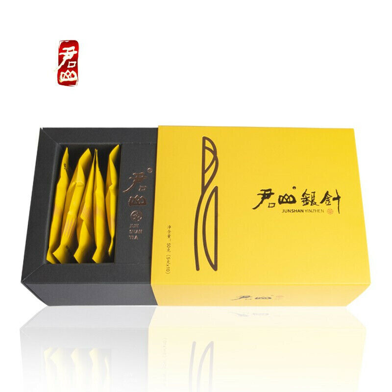 HelloYoung JunShan YinZhen China Nonpareil Top Grade Jun Shan Yin Zhen Yellow Tea 5g*10
