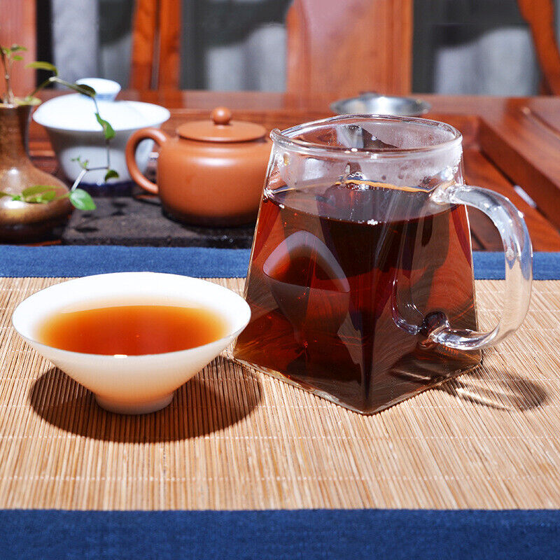 HelloYoung Shu Puer Old Ripe Puer 250g Chinese Ripe Puer Tea Brick Puerh