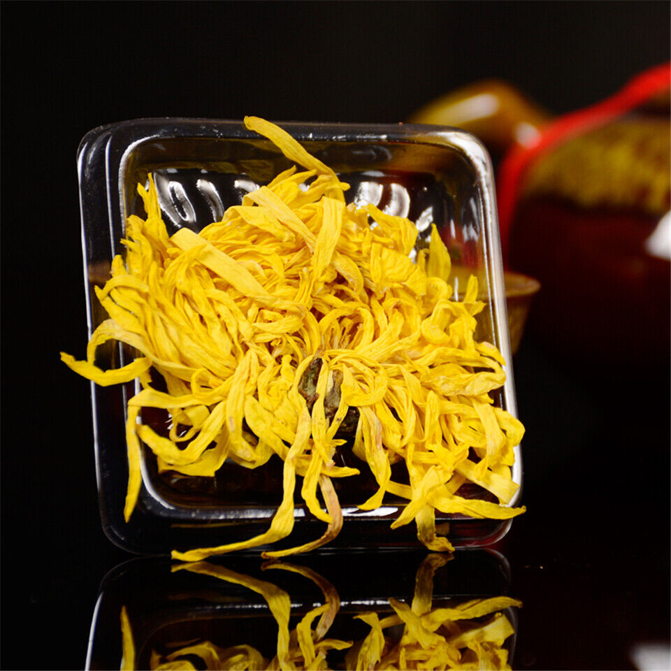 HelloYoung 100 Blooms Chrysanthemum Tea Flower Blossom Cooling Healing Golden Floral Tea