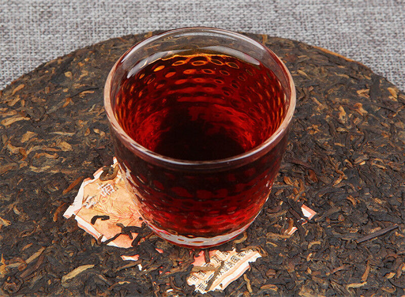HelloYoung Puwen YUNYA Puer Ripe Pu-erh "Phoenx" Feng Bing Shu Puerh Tea Cake 400g