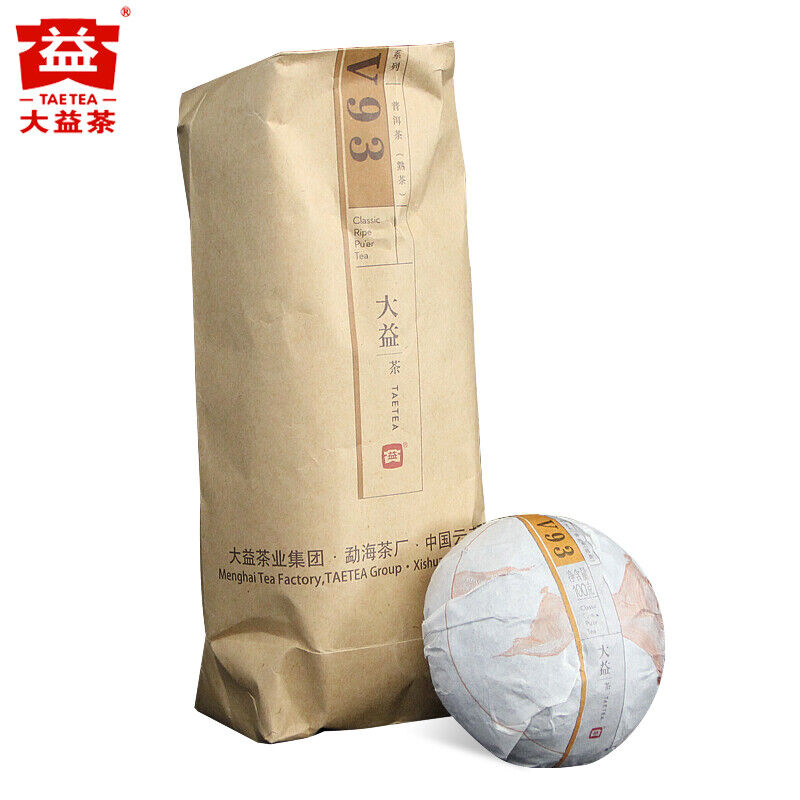 HelloYoung Yr TAETEA V93 Puer Shu Tea Classic Ripe Pu'er Tea Tuocha Pu Erh Tea 500g