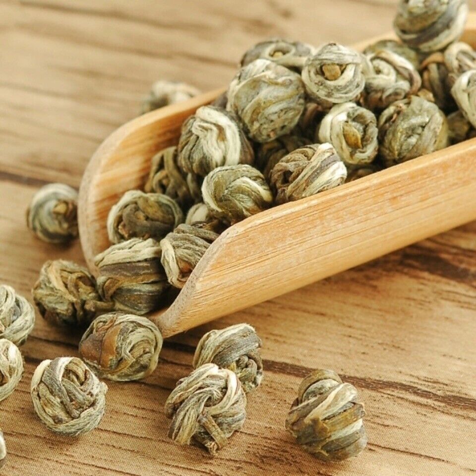 HelloYoung Premium Jasmine Dragon Pearl Ball Tea Puer King Chinese Flower Green Tea