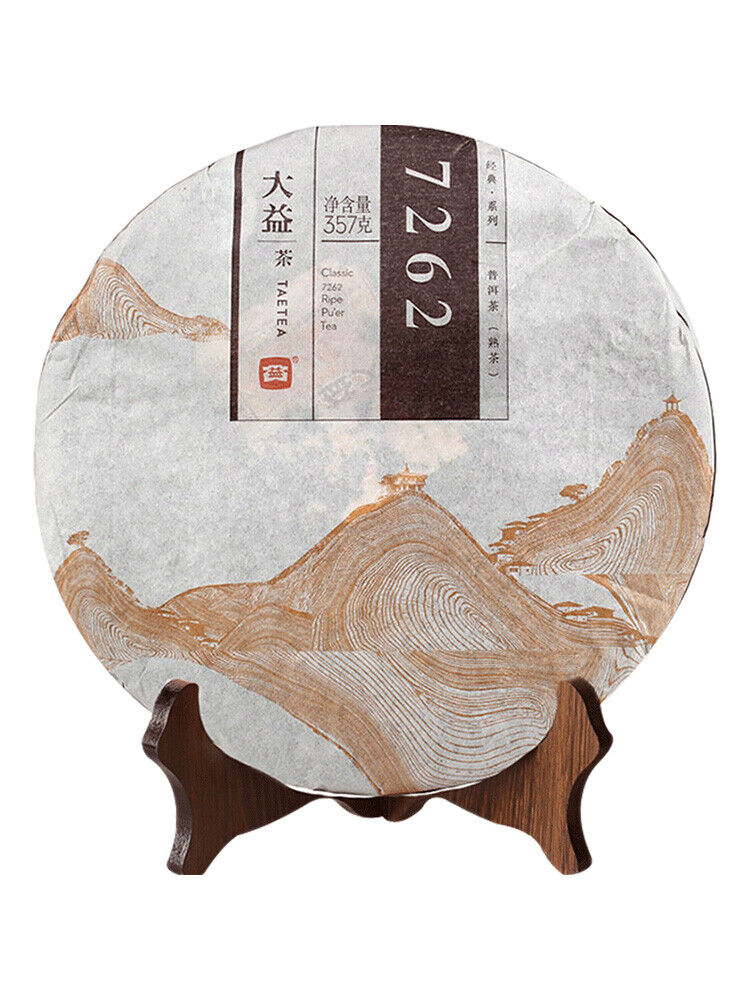 HelloYoung Menghai Dayi Classic 7262 Ripe Pu'er Tea Ripe Puer Pu Erh Tea 357g/12.59oz