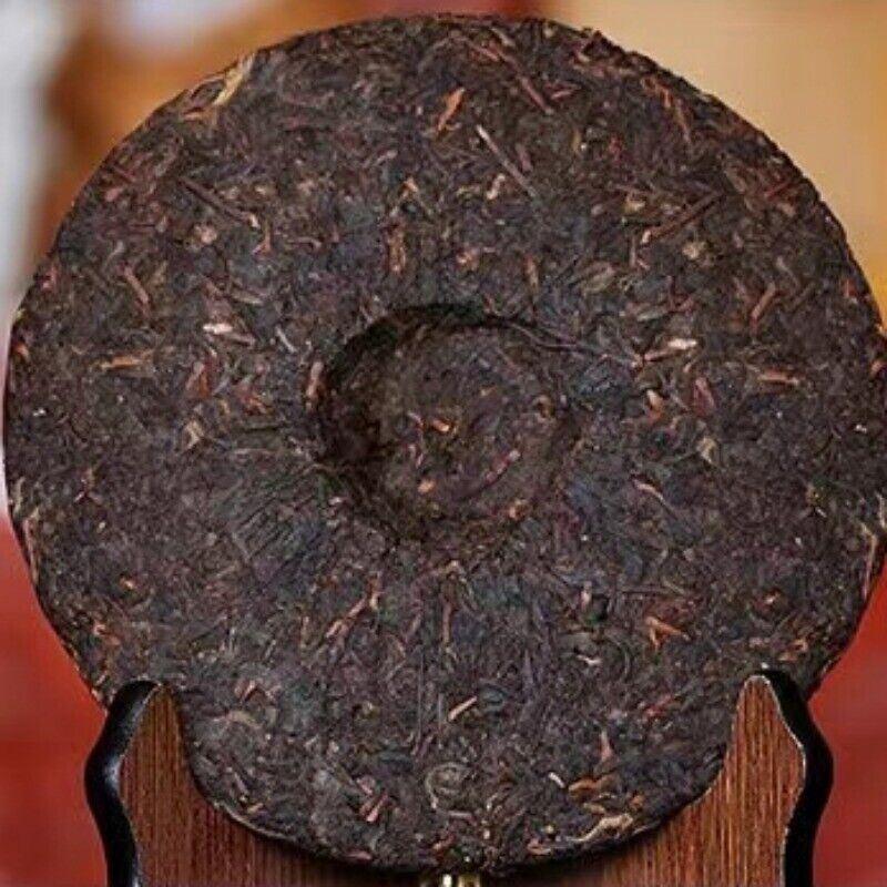 357g Yunnan Qizi Shu Puerh Cake Tea Menghai 7572 Old Pu-erh Ripe Tea Cake