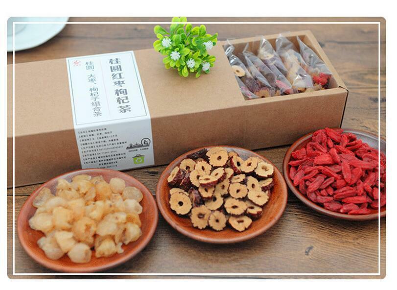 HelloYoung Tea Drink Dried Assorted Herbal Tea A Mixed  Longan+Jujube+Lycii Herbal Tea Bags