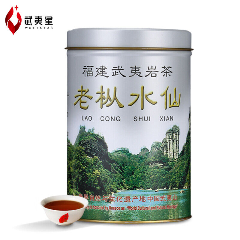 HelloYoung Wuyi Star Fujian Lao Cong Shui Xian Oolong Tea Shuixian WUYI YANCHA 125g Tin