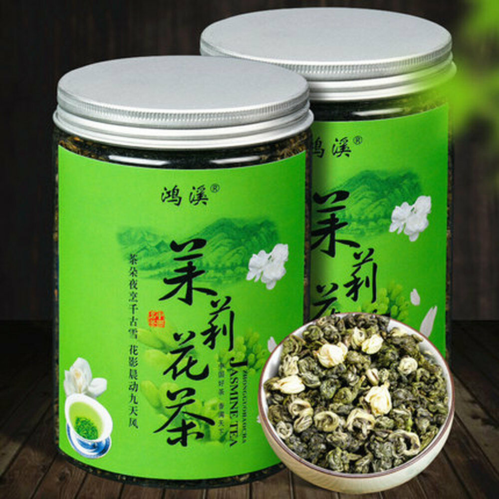 HelloYoung 100% Organic Premium Authentic Jasmine Flower Tea 250g Chinese Ecology Green Tea