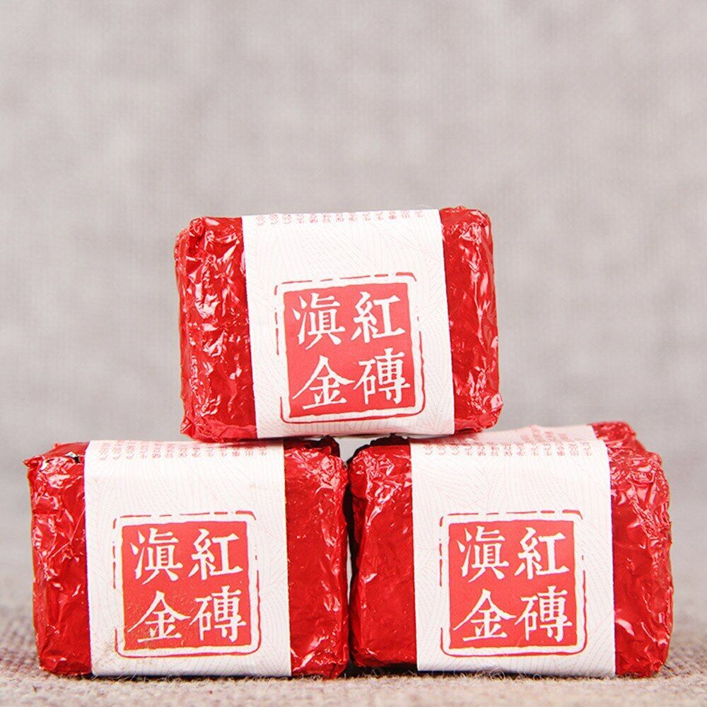 HelloYoung Black Tea Mini Fengqing Yunnan Dianhong Gold Cube Small Compressed Tea 100g