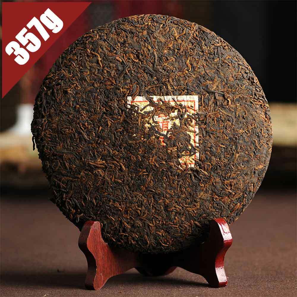 HelloYoung Yr Bulang Mountain Shu Purerh Tea Arbor Eco King Ripe Puer Tea 357g