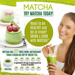 HelloYoung Organic Matcha Green Tea Powder Unsweetened 100% Natural 1LB
