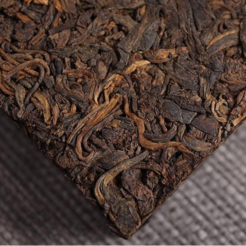 Yunnan Pu'er Brick Tea Yugong Golden Buds Ripe Pu-erh Tea Puerh Cooked Tea 250g