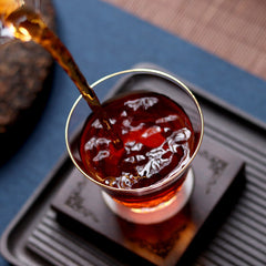 HelloYoung Yunnan Ancient Tree Pu'er 7572 Menghai Dayi Puer Tea CakeTAETEA Ripe Pu-erh 357g