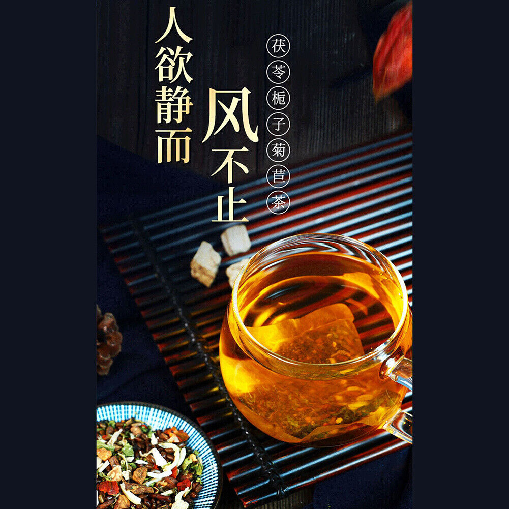 HelloYoung Healthy Herbal TeaFuling Zhizi Juju Tea 北京同仁堂 茯苓栀子菊苣茶决明子桑叶蒲公英葛根 150g(5*30袋)天然降酸茶
