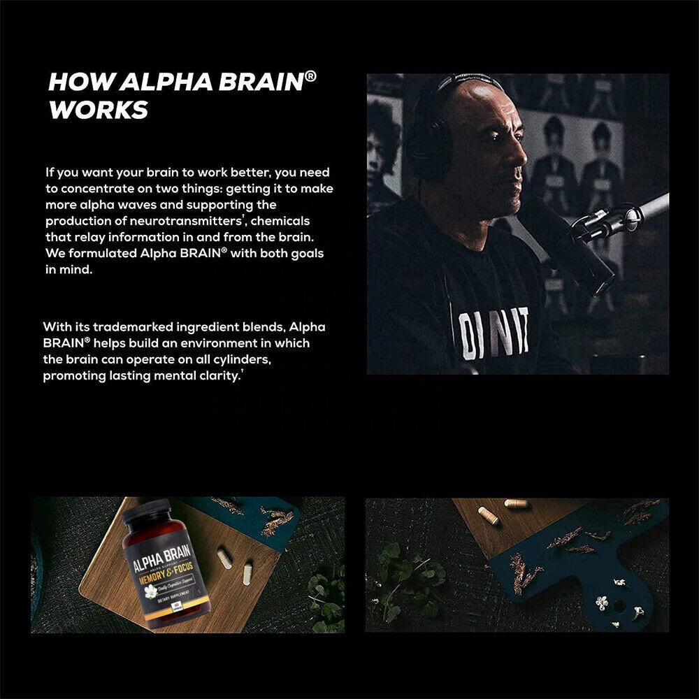 1-5PCS Alpha Brain Memory & Focus 60 Capsules Supplement for Men & Women
