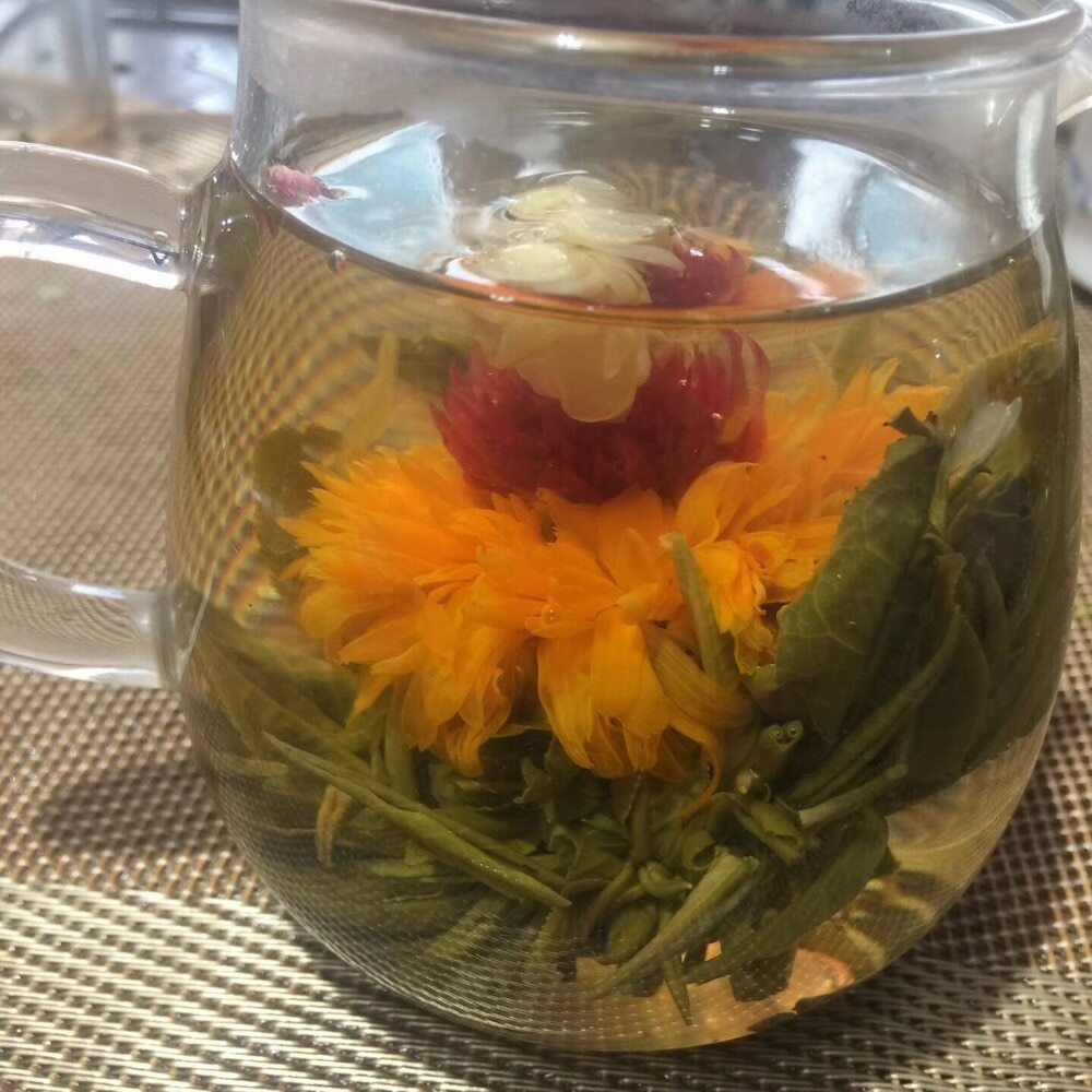 130g Blooming Tea Balls Flowering Tea 16 Types Handmade Blooming Flower Tea