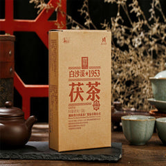 HelloYoung Hunan Anhua Black Tea Anhua Baishaxi 1953 Fucha Golden Flower Dark Tea 338g
