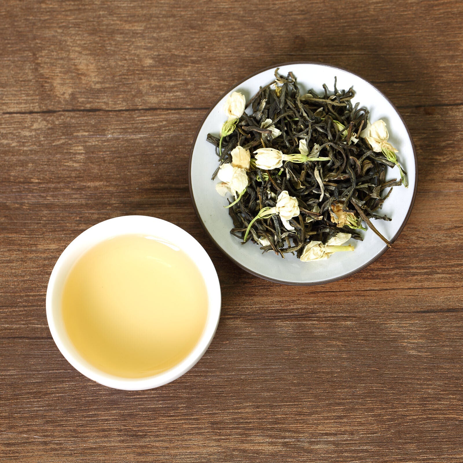 HelloYoung HELLOYOUNG Premium Fujian Jasmine Silver Green Tea Chinese Loose Leaf YinHao Tip