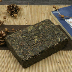 HelloYoung Bai Sha Xi Dark Tea Black Brick 400g Ancient Tree Health Anhua Dark Tea