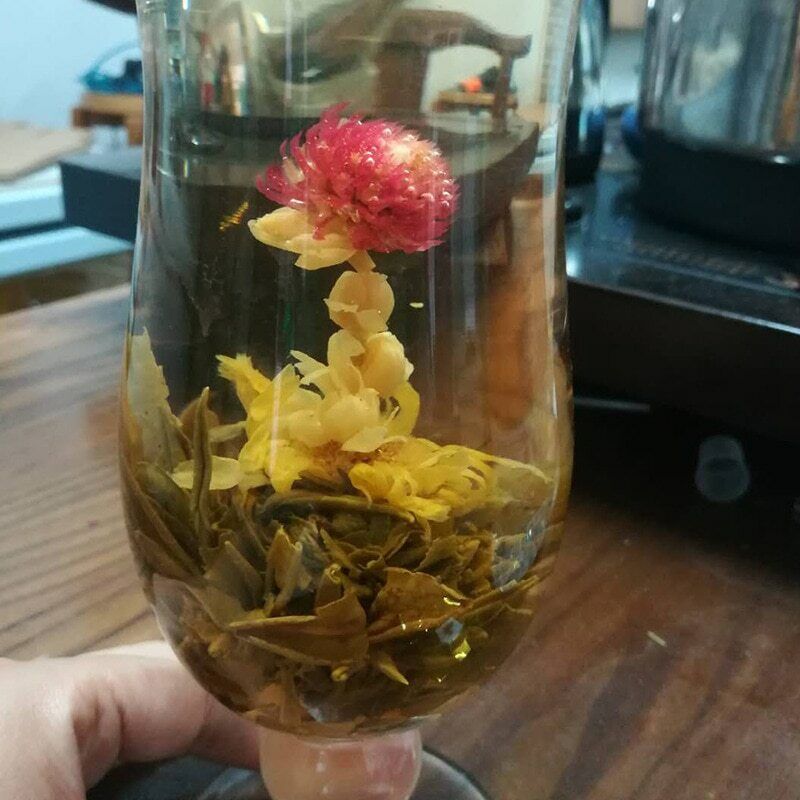 HelloYoung Flower Tea Blooming Tea Balls Flowering Tea 130g 16 Types Handmade Blooming