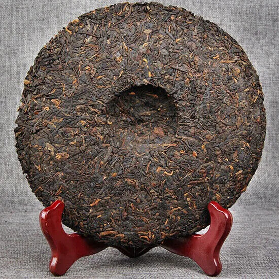 Menghai Ripe Tea Cake Tea Biyibi Tea Ripe Puwen Yunya Qizi Cake Tea 357g