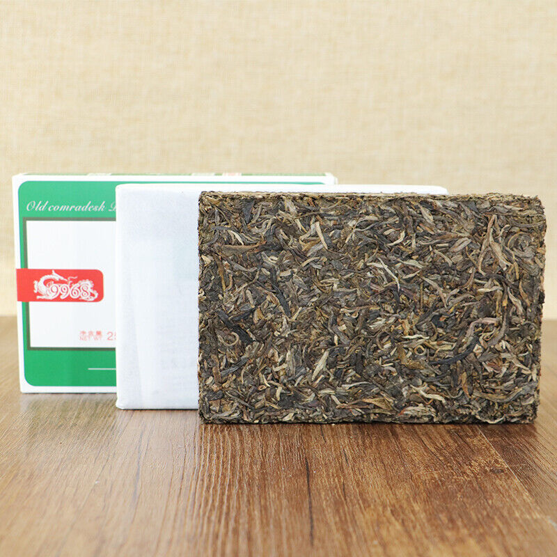 HelloYoung Pu-erh Tea Lao Tong Zhi Puer Brick Cha Haiwan 9968 Ancient Tree Comradesk 250g