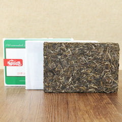 HelloYoung Pu-erh Tea Lao Tong Zhi Puer Brick Cha Haiwan 9968 Ancient Tree Comradesk 250g