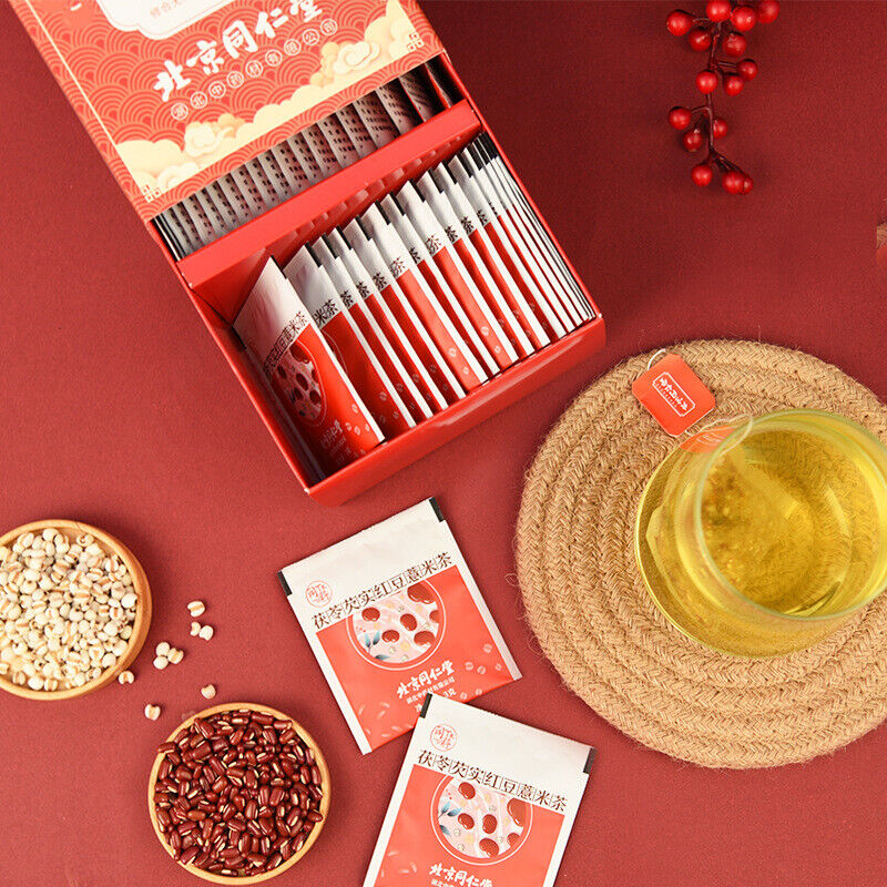 HelloYoung Poria Gorgon Red Bean and Coix Seed Herbs Tea Health Care China Herbal Tea 120g