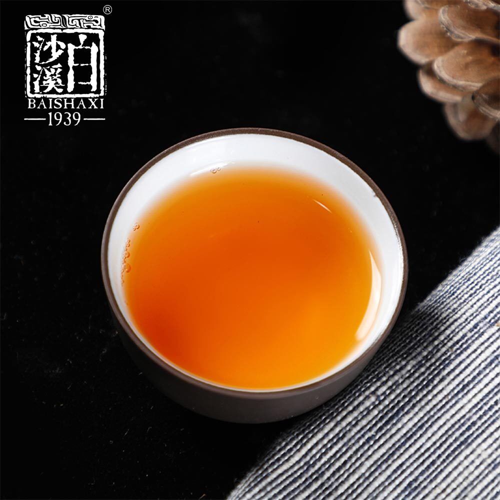 HelloYoung 1953 Dark Tea Brick //yr Golden Flower Fu Cha Anhua Baishaxi 338g