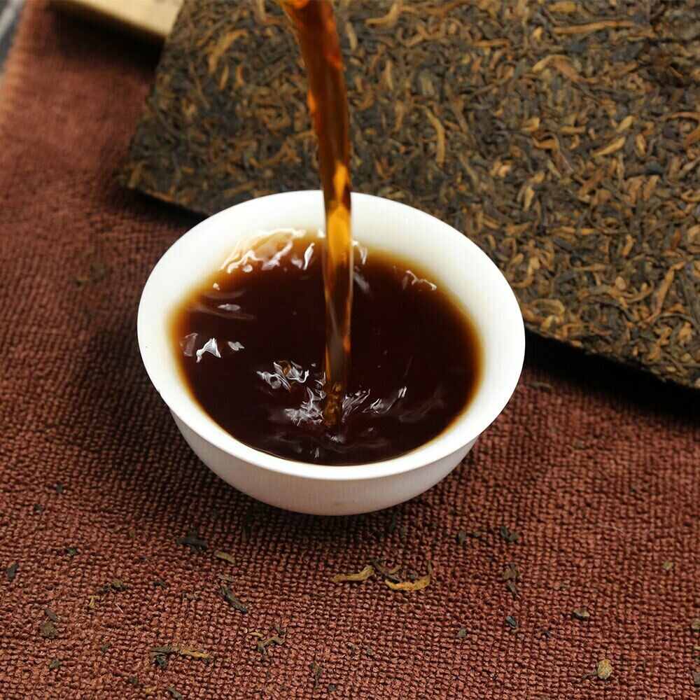 HelloYoung "Palace Puer Tea Brick" Ripe Puer 250g Health Care Top Premium Yongzhen Shu Puer