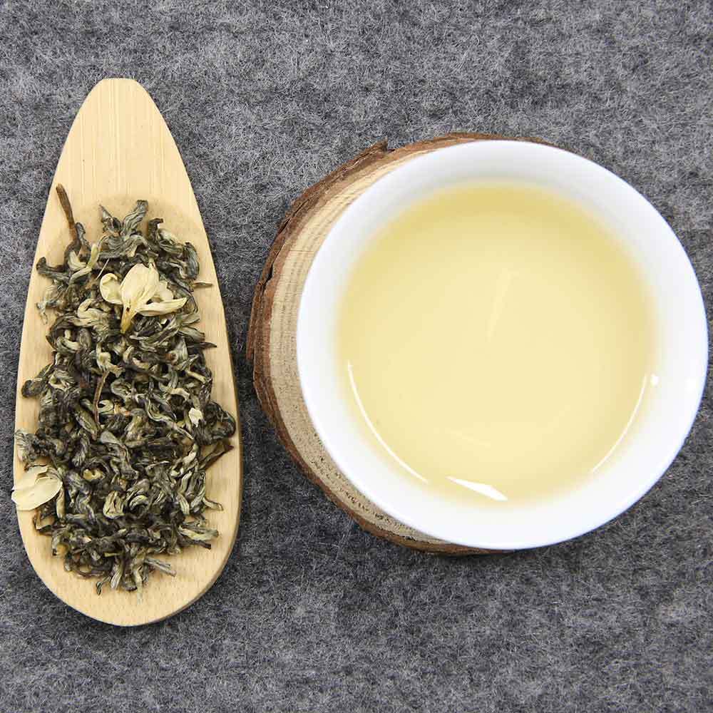HelloYoung Jasmine Flowers Mix Green Tea Jasmine Scented Flower Tea Organic Loose Leaf