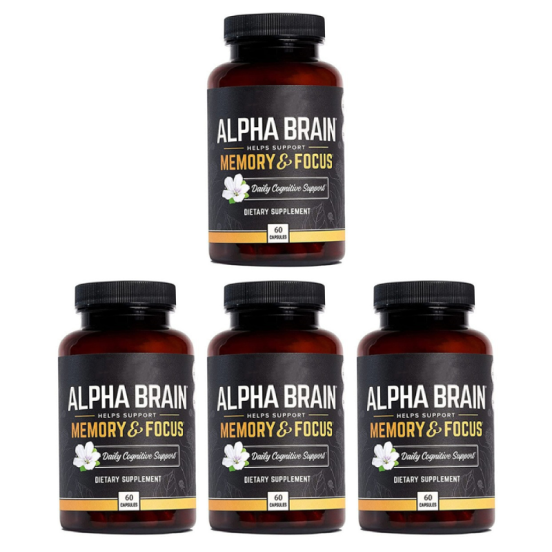 1-5PCS Alpha Brain Memory & Focus 60 Capsules Supplement for Men & Women