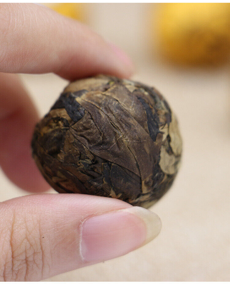 HelloYoung Organic Ball-shaped Aged Shou Mei Longevity Eyebrow Handmade White Tea Ball