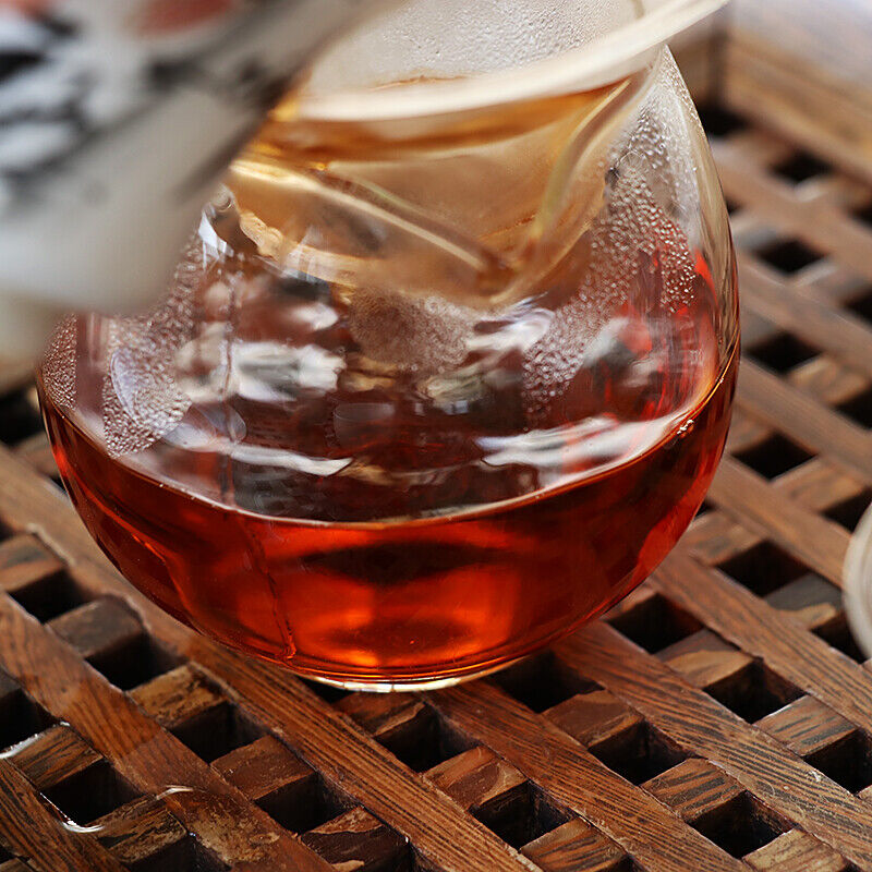 HelloYoung Cake Ba Jiao Ting Li Ming 7590 Yunnan Ripe Qizibing Tea Aged RIpe Puer Tea 357g