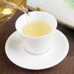 HelloYoung Peacock Green Brick Raw Puer Tea Yunnan Ancient Tree Sheng Puerh 1000g
